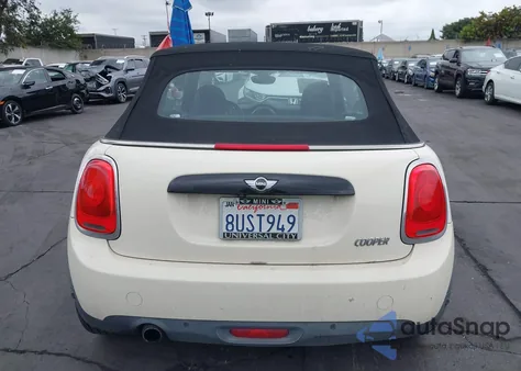 2017 Mini Convertible Cooper из США, поврежденный, VIN WMWWG5C3XH3C99435